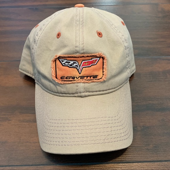 Corvette Other - Corvette C6 Tan & Orange Baseball Hat